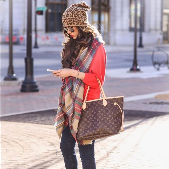 Cozy plaid blanket scarf - Picture 6 of 7